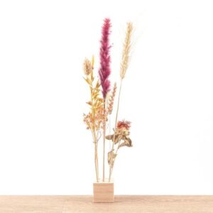 Wooden Dried flower stand - S - Flowers and Herbs + Dried Floral Arrangement