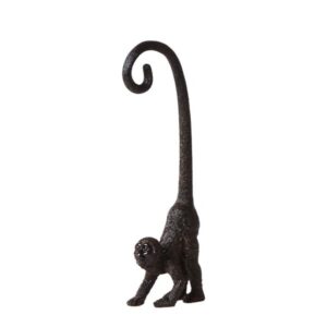 Kolibri Home | Ornament - Decoratie beeld Monkey long tail - Black