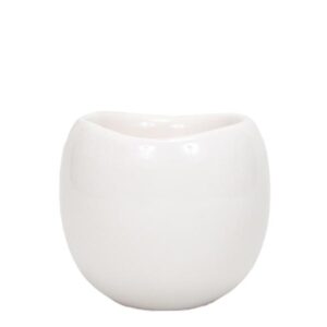 Kolibri Home | Bowl bloempot - Witte keramieken sierpot - potmaat Ø9cm