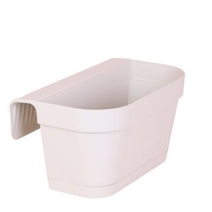 Kolibri Home | Kunststof balkonbak wit met ophangsysteem - 36 cm breed