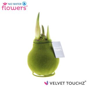 No Water Flowers Velvet Touchz® Moss Green - ↕15cm