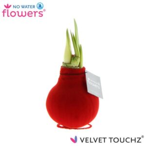 No Water Flowers Velvet Touchz® Red - ↕15cm