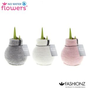 No Water Flowers Fashionz Cozy Fluffy - 3 stuks - Ø7 cm - ↕15 cm