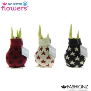 No Water Flowers Fashionz Patternz Star - 3 stuks - Ø7 cm - ↕15 cm