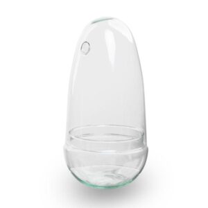 Terrarium bolglas tweedelig - Egg - Ø 12 cm ↑ 25 cm