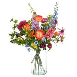 Kunstbloemen boeket - Bold & Bright - 70 - 80 cm