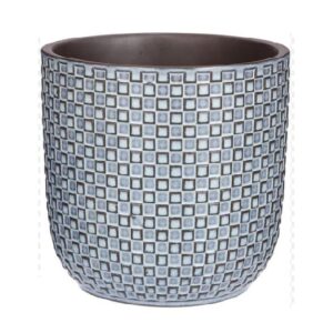 Mini pot relief blauw D7