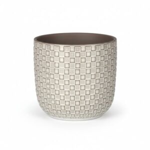Pot relief wit D13,5