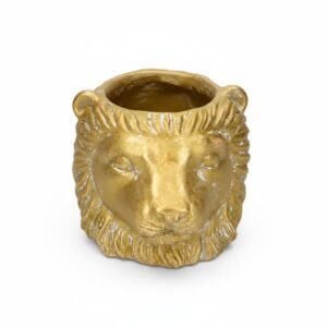 Planter Leeuw D11/13x10cm - Goud - D11/13x10cm