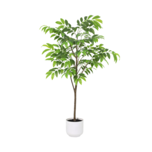 ARTIFICIAL Tropical plant including white pot - 153