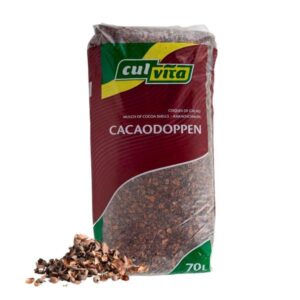 Culvita - Cacaodoppen 70 Liter - Cacao geurende bodembedekker - Organische bodemverbeteraar