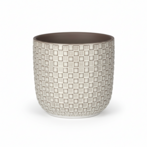Pot relief wit D13,5